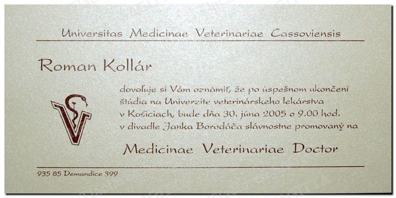 Promočné oznámenie vzor 3