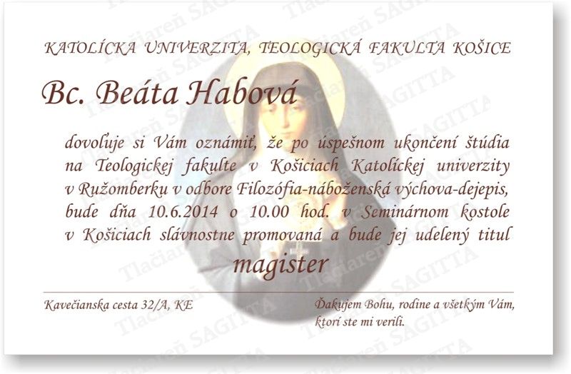 Promočné oznámenie vzor 118