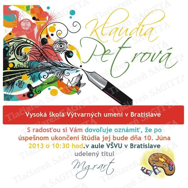 Promočné oznámenie vzor 126