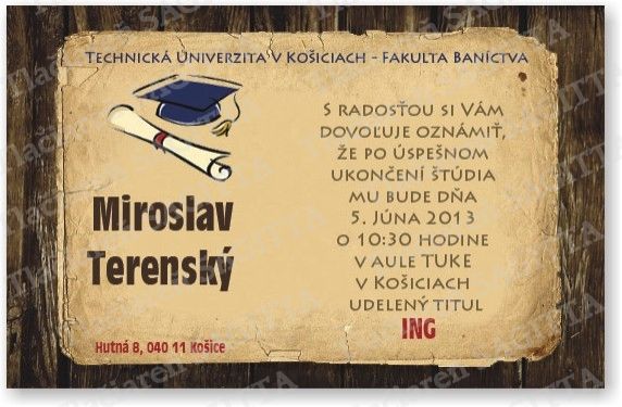 Promočné oznámenie vzor 132
