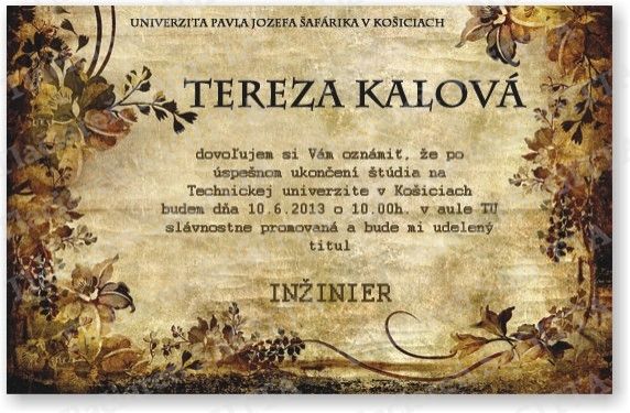 Promočné oznámenie vzor 136