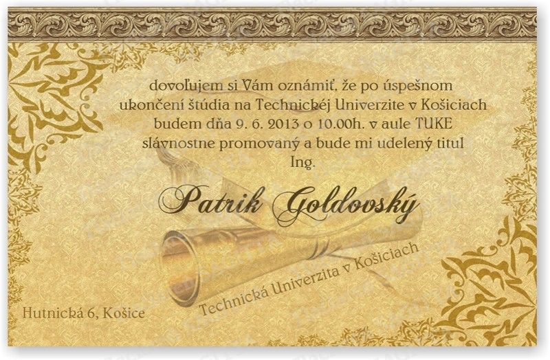 Promočné oznámenie vzor 137