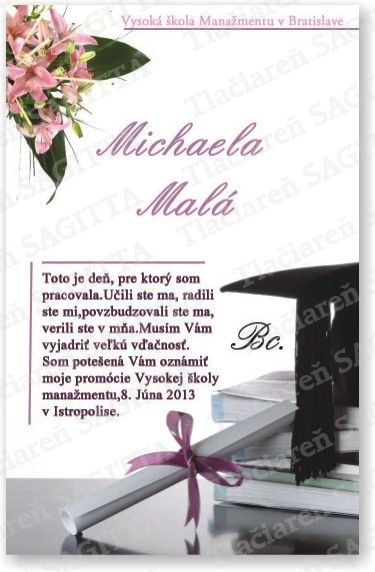 Promočné oznámenie vzor 140