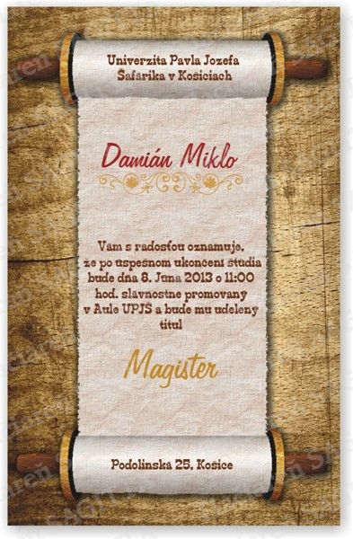 Promočné oznámenie vzor 145