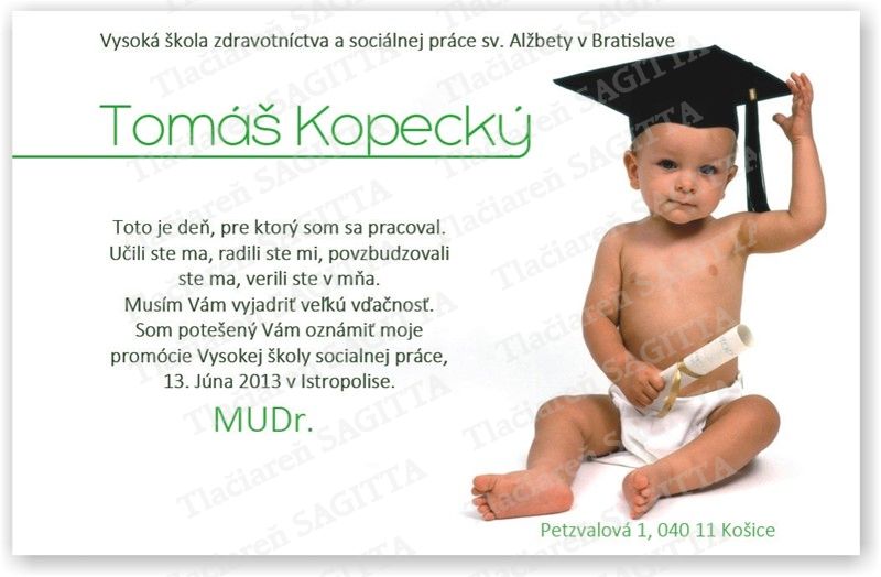Promočné oznámenie vzor 146