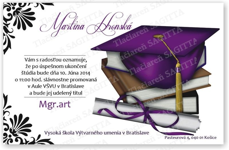 Promočné oznámenie vzor 153