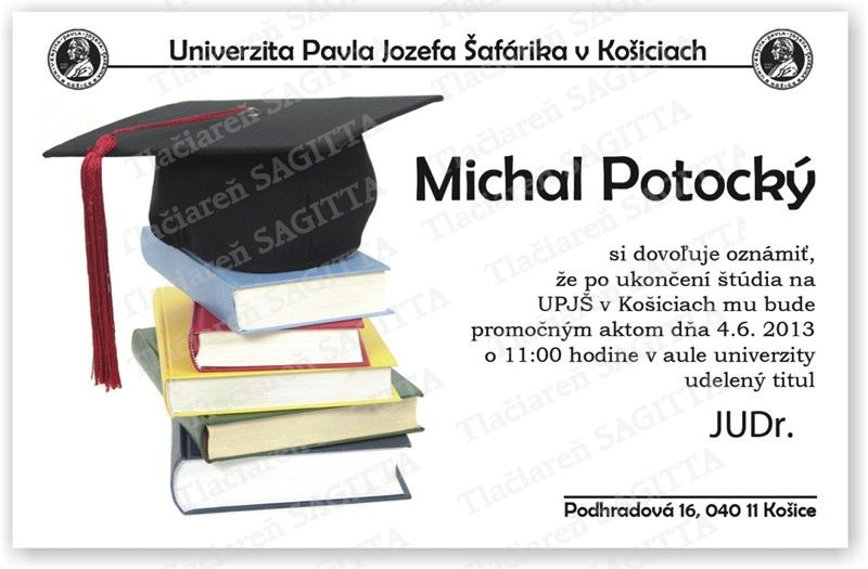 Promočné oznámenie vzor 156