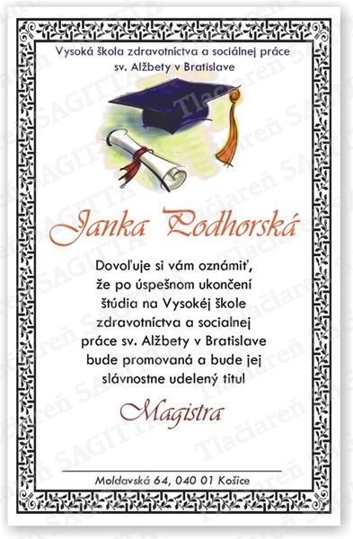 Promočné oznámenie vzor 163