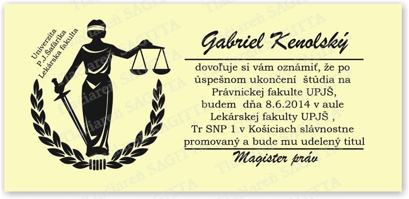 Promočné oznámenie vzor 169