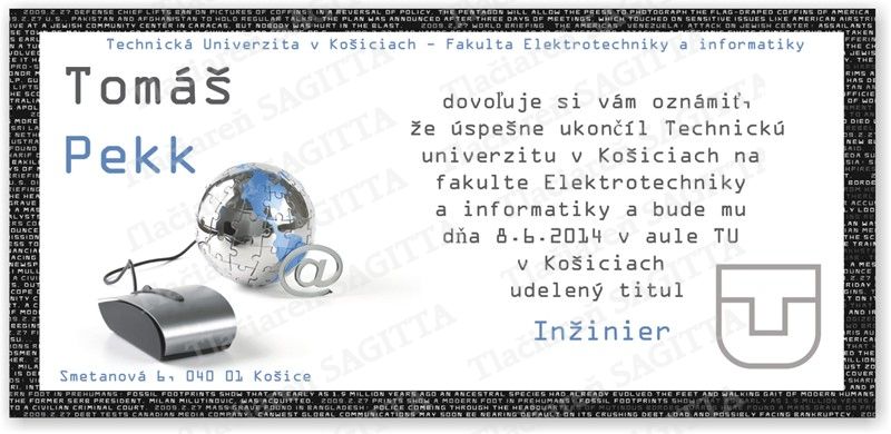 Promočné oznámenie vzor 173