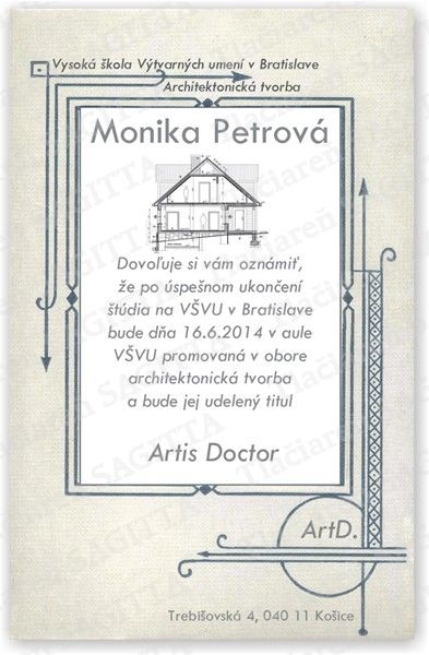 Promočné oznámenie vzor 179