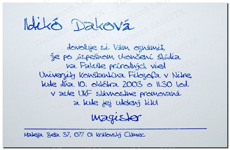 Promočné oznámenie vzor 30