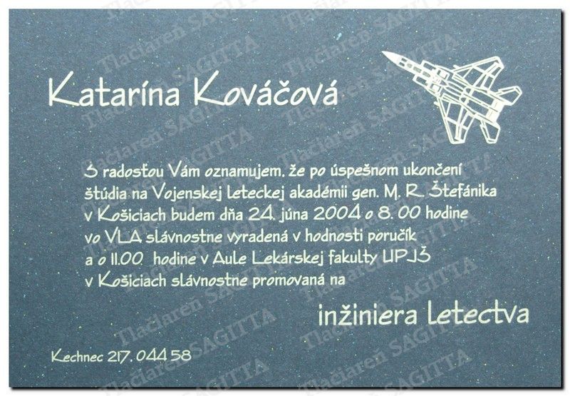 Promočné oznámenie vzor 36