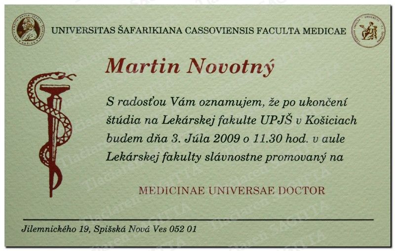 Promočné oznámenie vzor 44