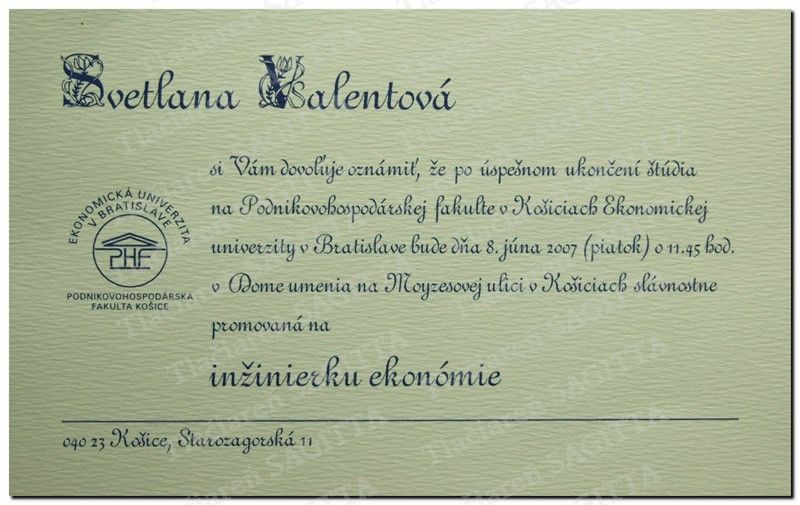 Promočné oznámenie vzor 50