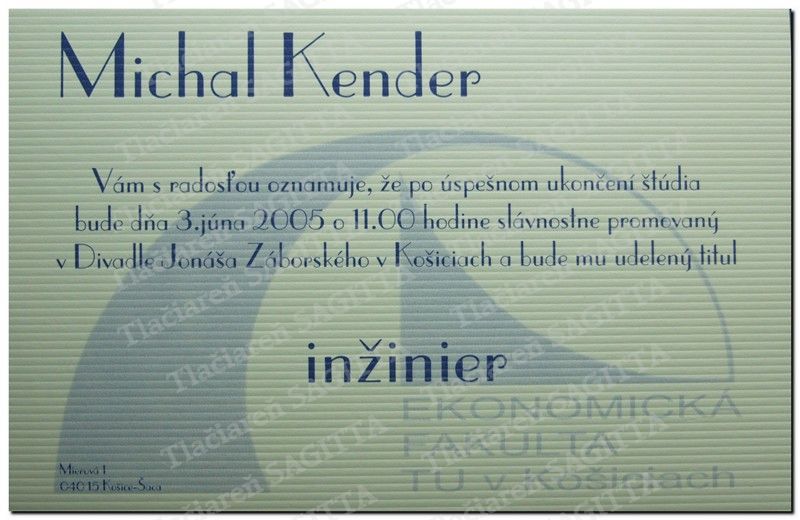 Promočné oznámenie vzor 52