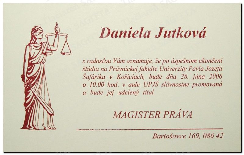 Promočné oznámenie vzor 64