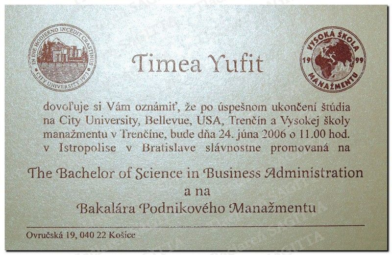 Promočné oznámenie vzor 78