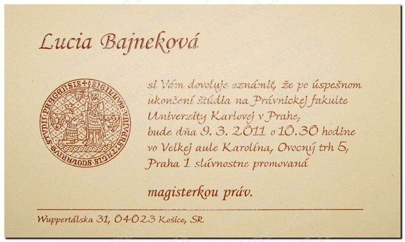 Promočné oznámenie vzor 86