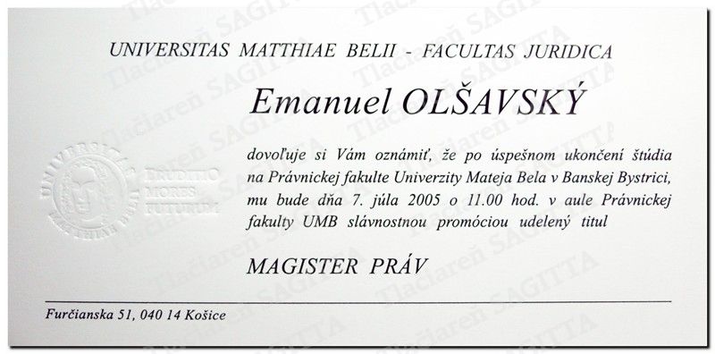 Promočné oznámenie vzor 90