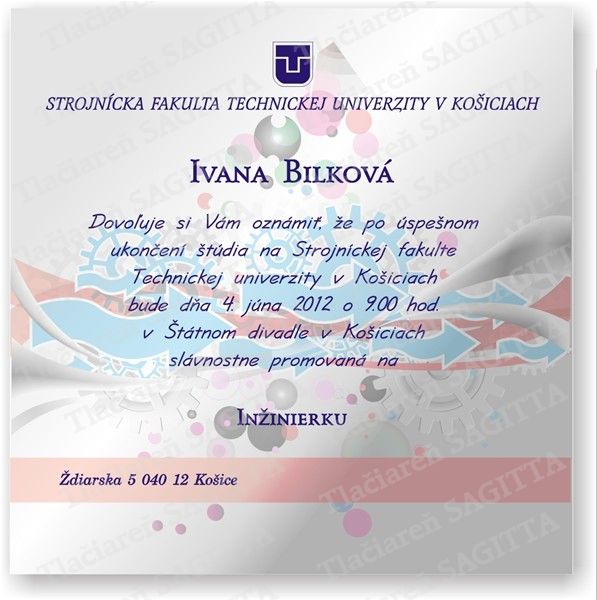 Promočné oznámenie vzor 97