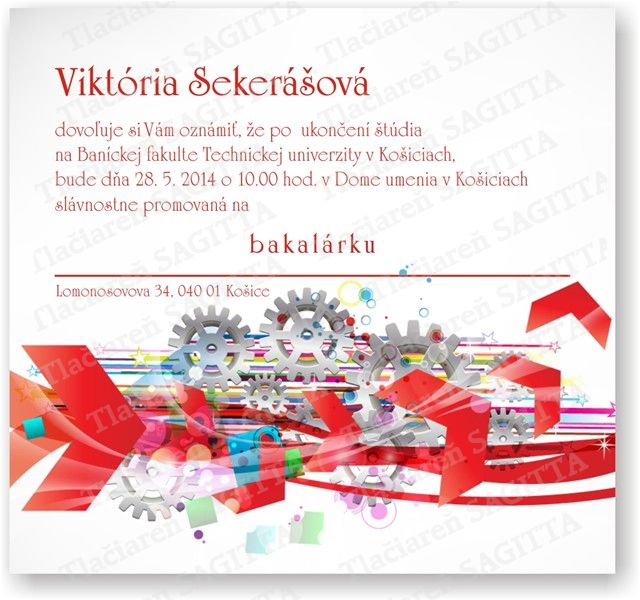 Promočné oznámenie vzor 98